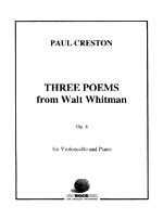 3 Poems from Walt Whitman Op. 4