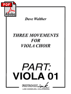 Viola 01:  Three Movements for Viola Choir