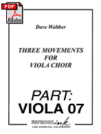 Viola 07: Three Movements for Viola Choir