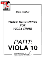 Viola 10: Three Movements for Viola Choir