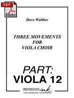 Viola 12: Three Movements for Viola Choir