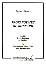 Trois Poemes de Ronsard